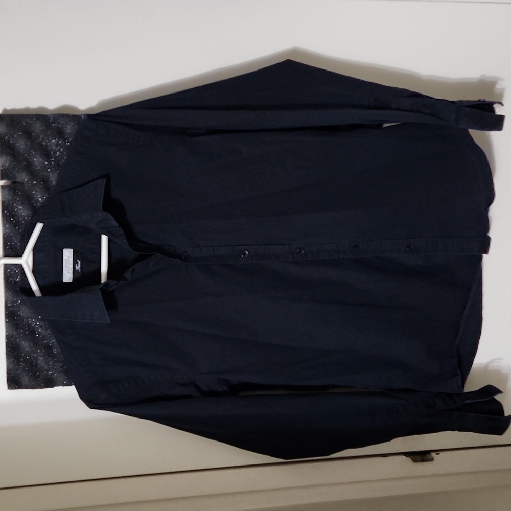 Versace Collection Trend Black Long Sleeve Button Down Dress Shirt